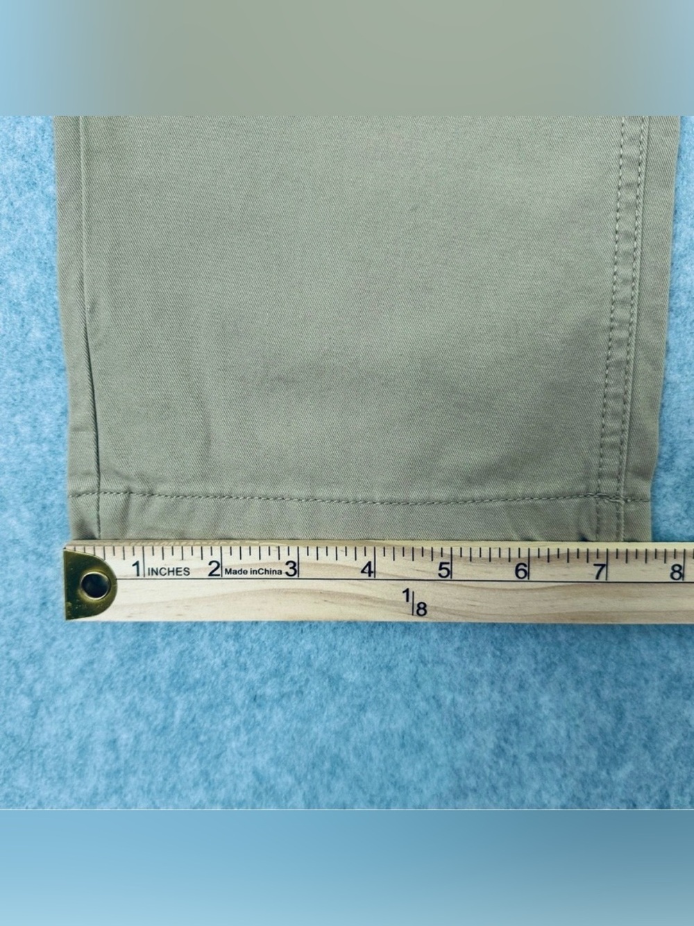 Old Navy Mens Pants 38x32 Tan Khaki Lived in Chino Slim Uniform Non-Stretch - Picture 16 of 16